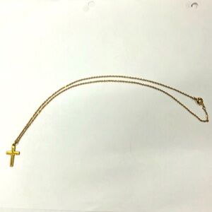 Gold cross necklace